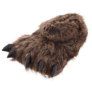 Grizzly Bear Paw Slippers for Women and Men: Gifts for bear lovers